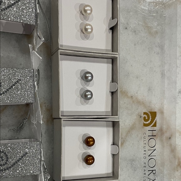 Honora Multi-Color Pearl Earring Collection - Picture 3 of 5